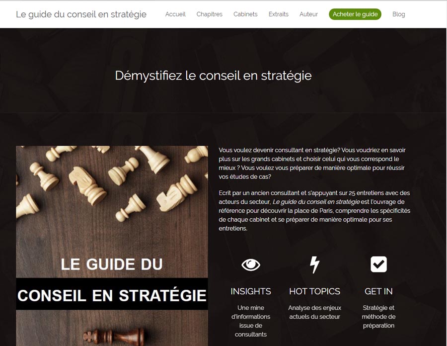 Le guide du conseil en stratégie